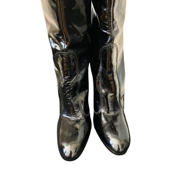 Golo for Lord & Taylor 60s/70s Patent Leather Boots RARE! 8M - Picture 9 of 13
